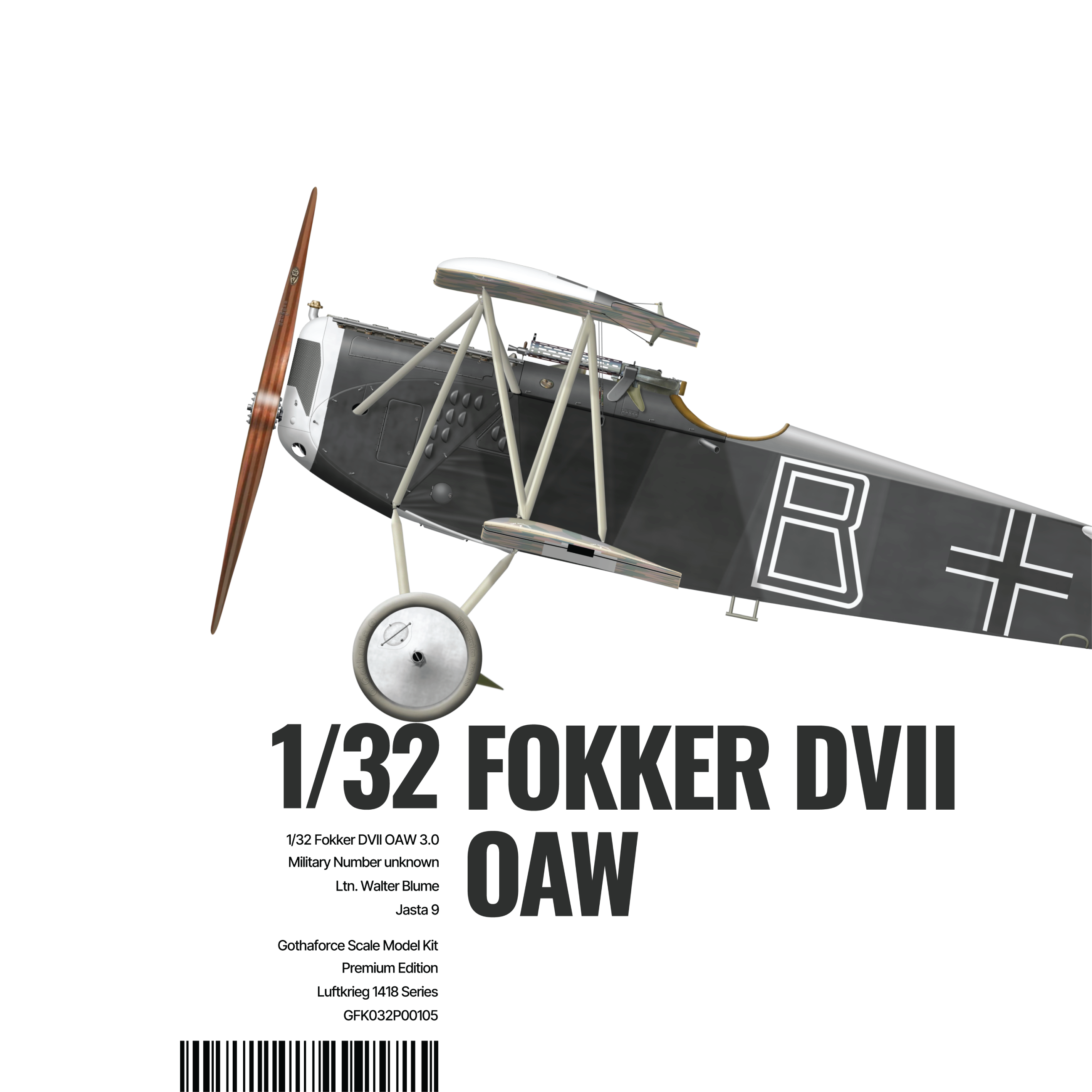 Gothaforce - Fokker DVII OAW 3.0 Walter Blume - 1/32 scale - GFK032P01005