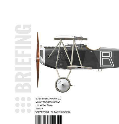 Gothaforce Fokker DVII OAW 3.0 Walter Blume - Briefing - Image Cover