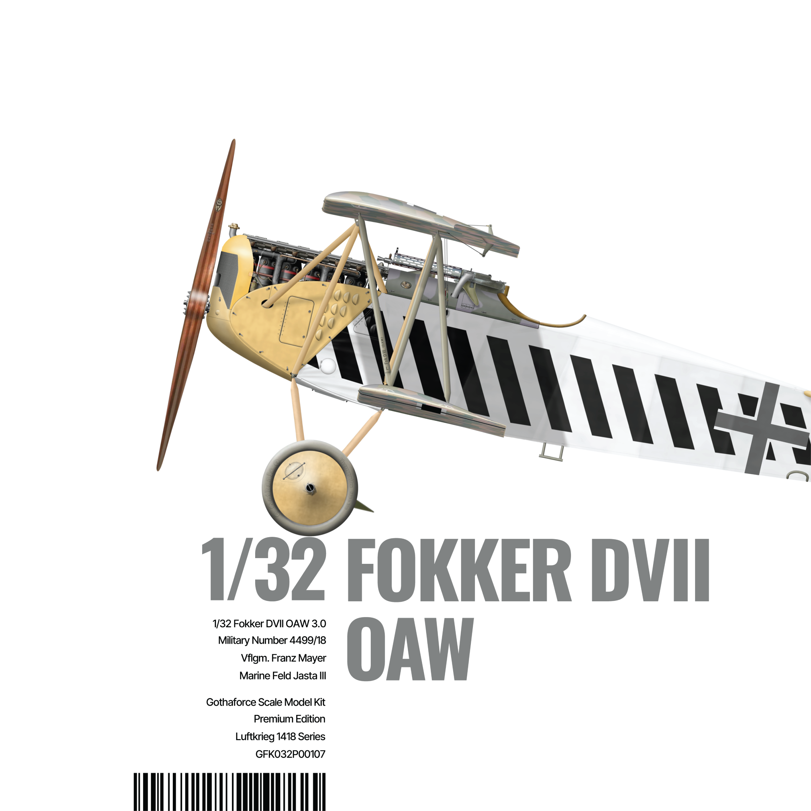 Gothaforce - Fokker DVII OAW 3.0 Franz Mayer - 1/32 scale - GFK032P01007