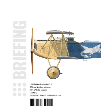 Gothaforce Fokker DVII OAW 3.0 Wilhelm Leusch - Briefing - Image Cover