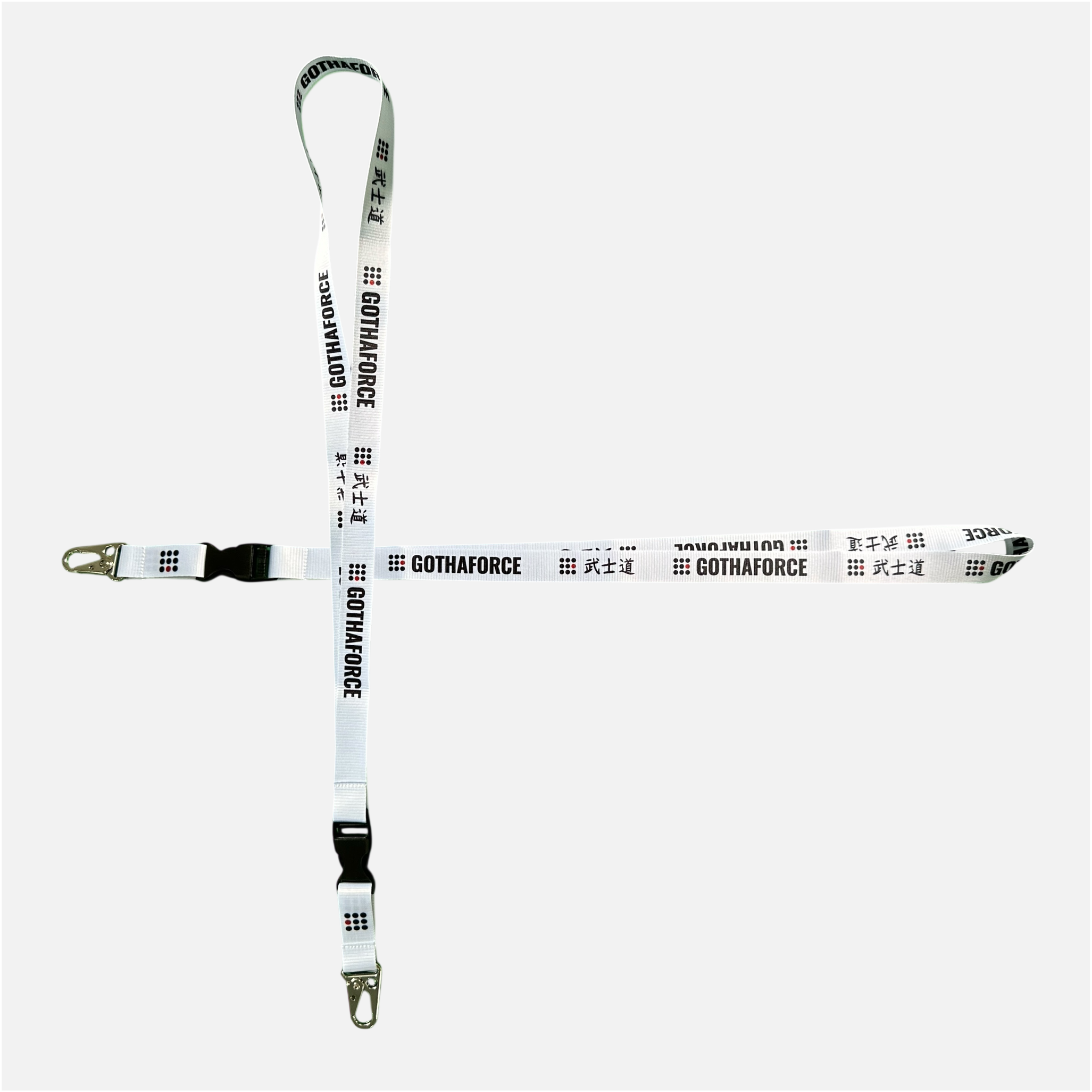 Gothaforce Lanyard - Bushido Incognito - White Color - GFM025002001