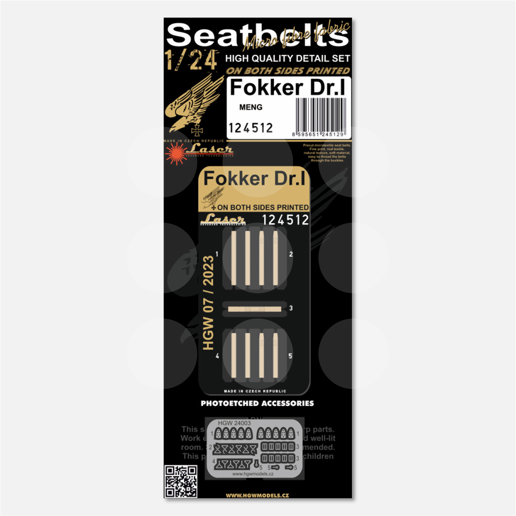 1/24 Seatbelts Fokker Dr.I