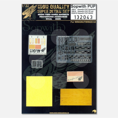 1/32 Super Detail Set Sopwith Pup
