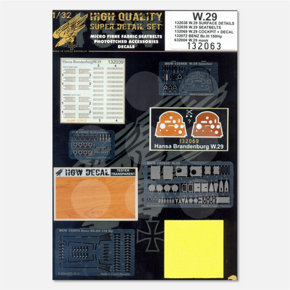 1/32 Super Detail Set Hansa-Brandenburg W.29