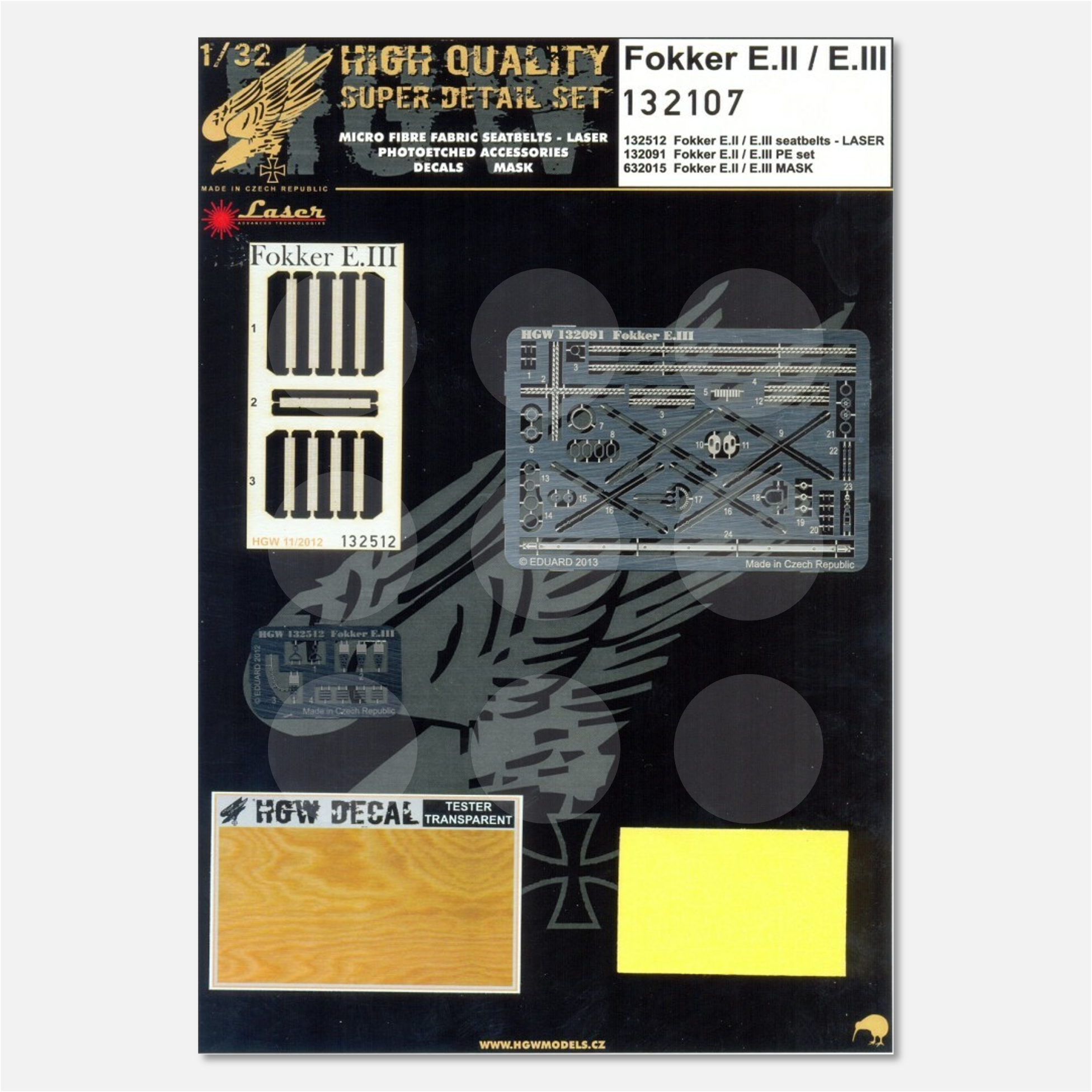 1/32 Super Detail Set Fokker E.II / E.III