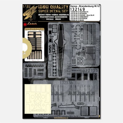 1/32 Super Detail Set Hansa Brandenburg W.12
