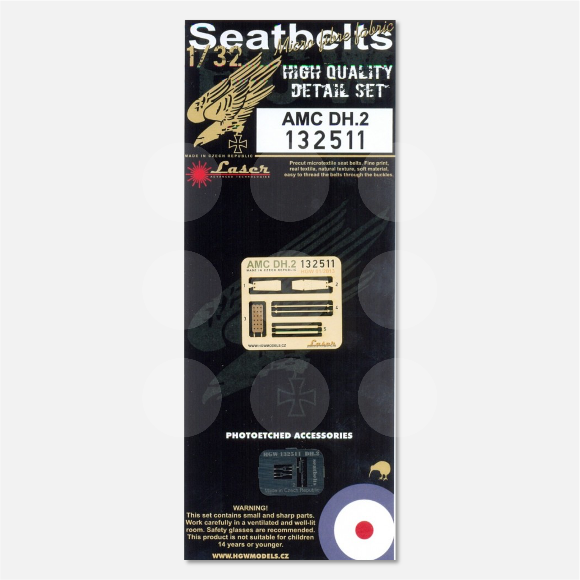 1/32 Seatbelts AMC DH.2