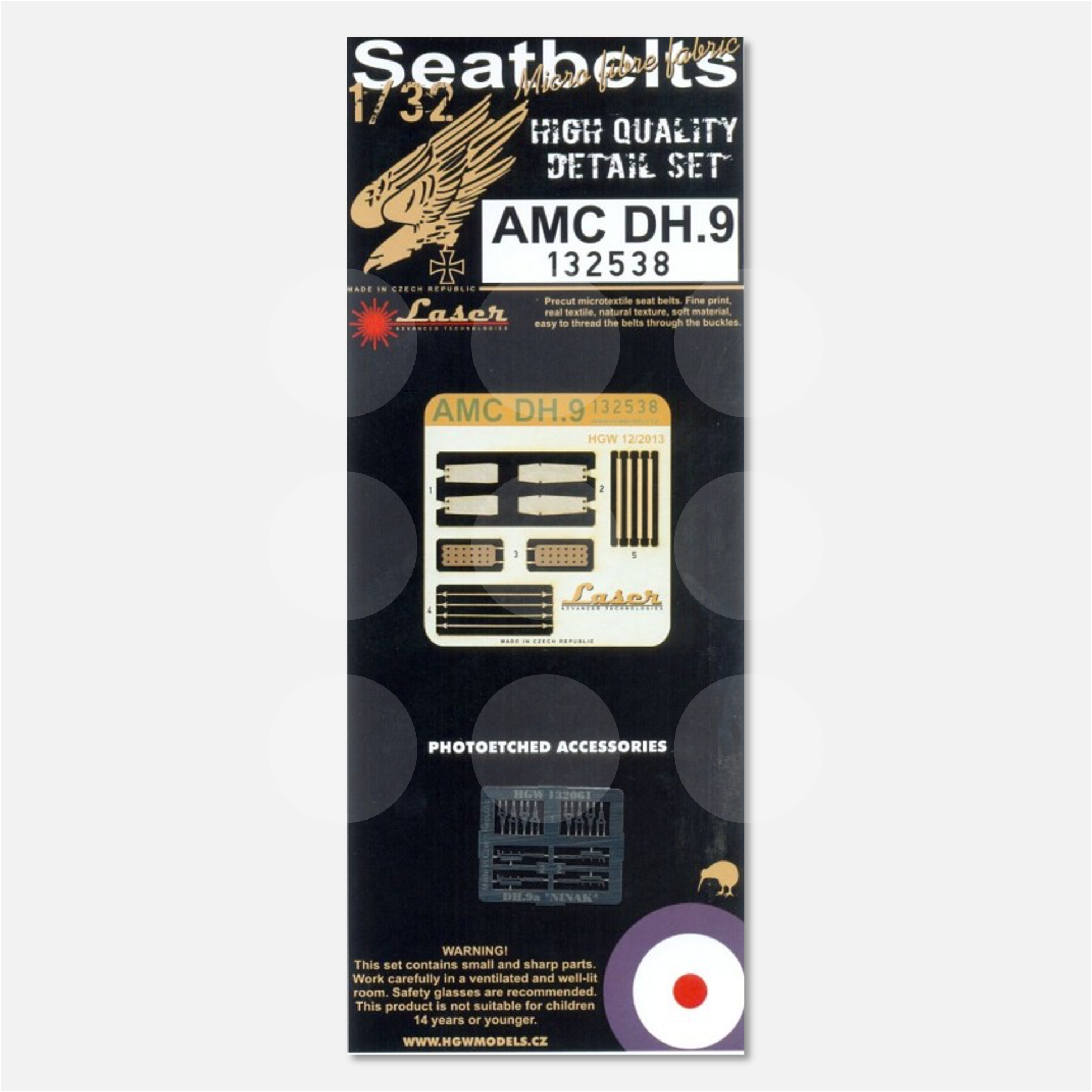1/32 Seatbelts AMC DH.9