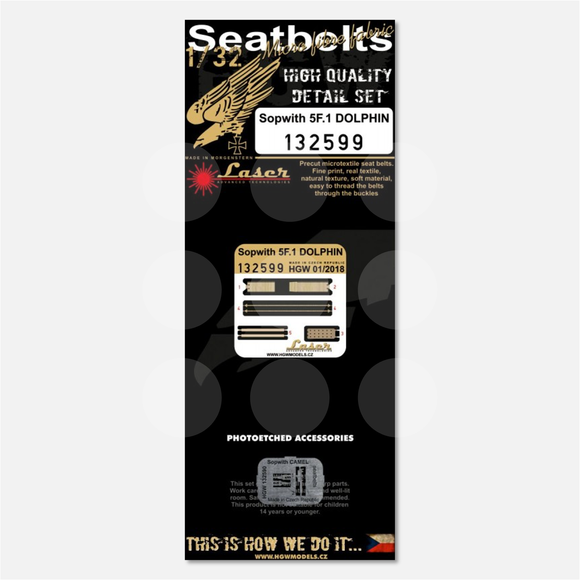 1/32 Seatbelts Sopwith 5.F1 Dolphin