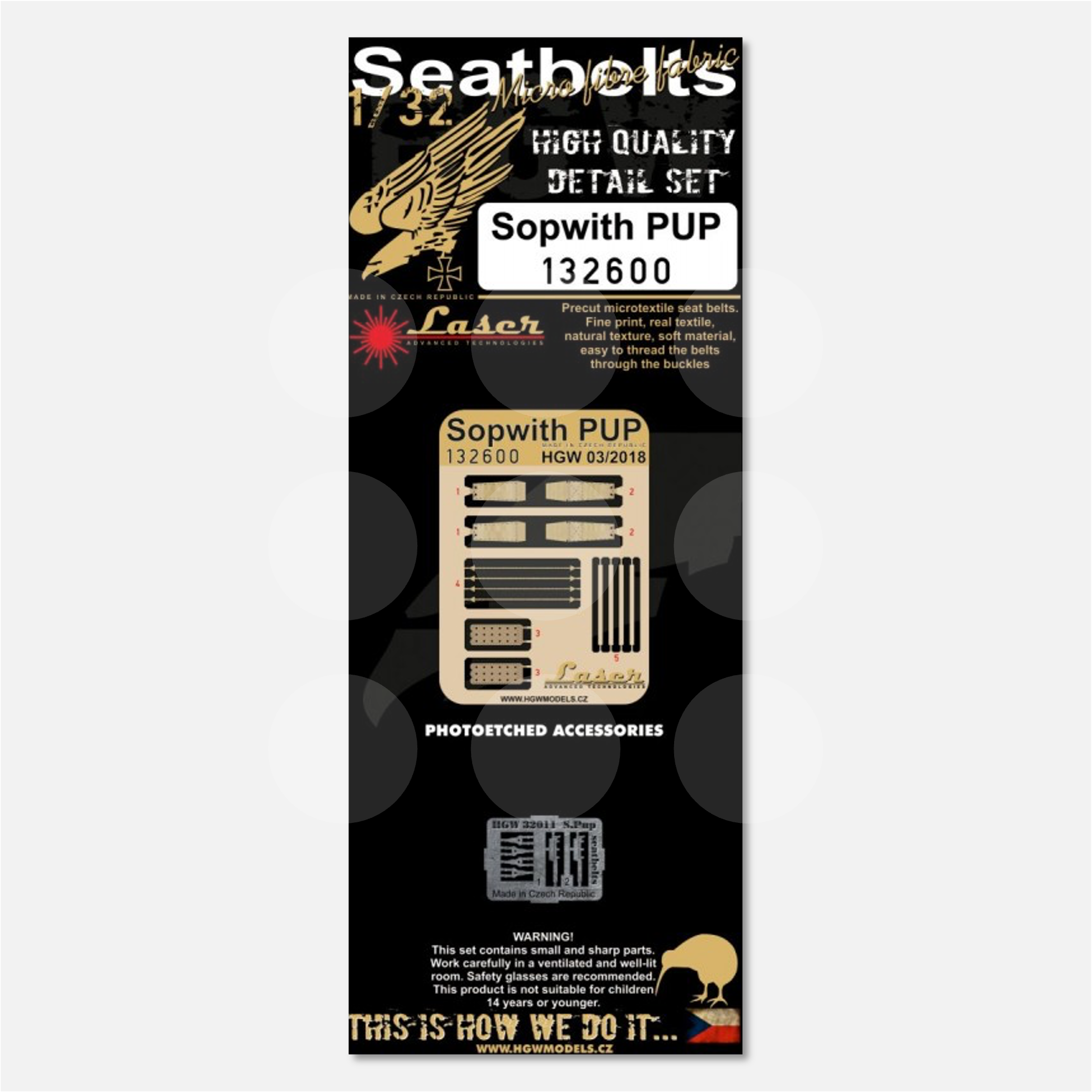 1/32 Seatbelts Sopwith Pup