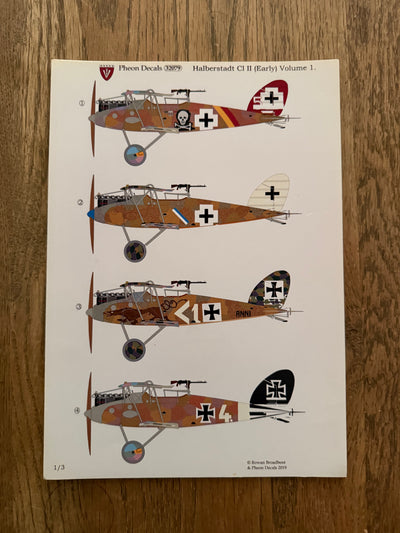 Pheon Decals Glossy Pack Halberstadt CL.II