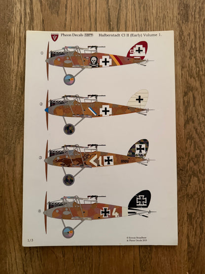 Pheon Decals Glossy Pack Halberstadt CL.II
