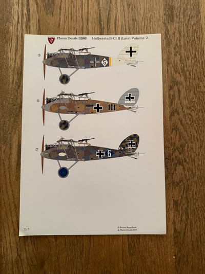 Pheon Decals Glossy Pack Halberstadt CL.II