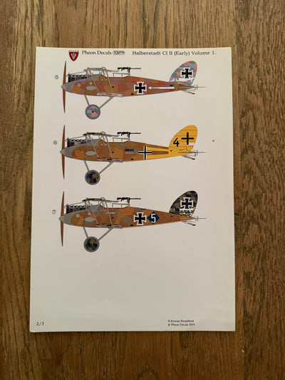 Pheon Decals Glossy Pack Halberstadt CL.II