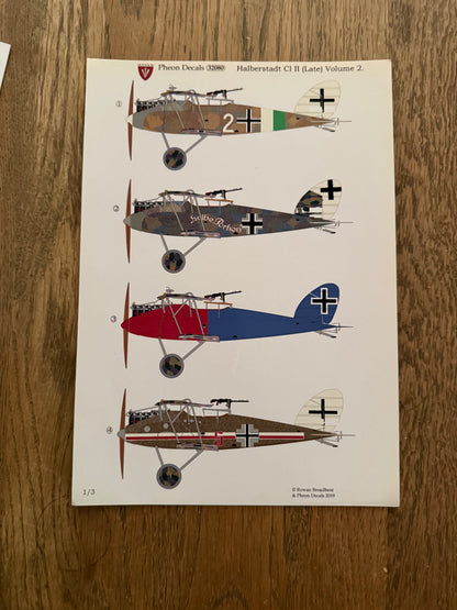 Pheon Decals Glossy Pack Halberstadt CL.II