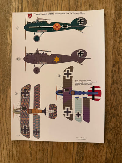 Pheon Decals Glossy Pack Albatros DV(a)