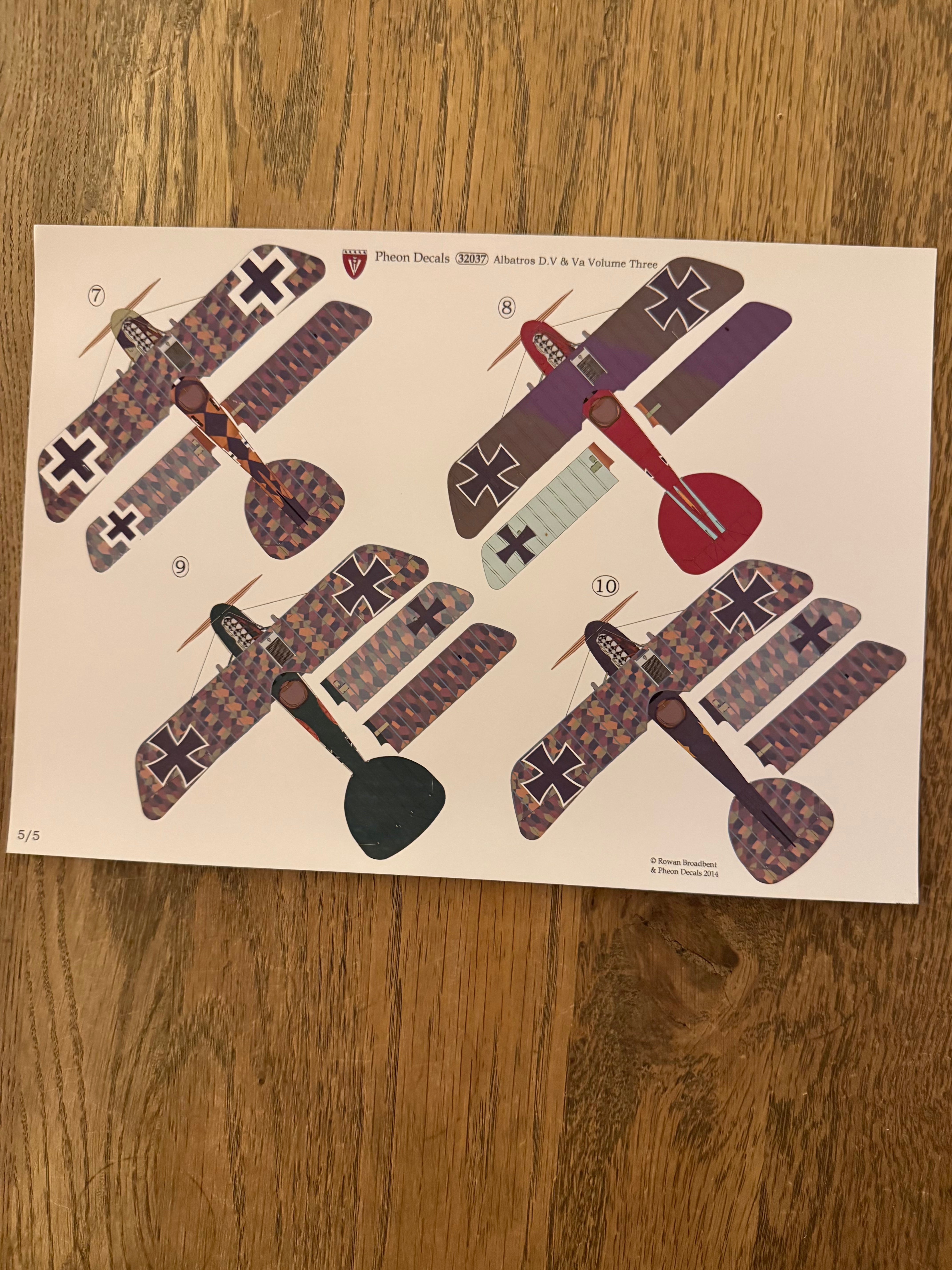 Pheon Decals Glossy Pack Albatros DV(a)