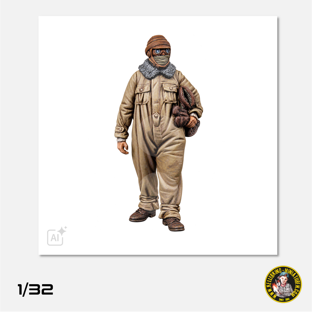 1/32 French pilot in overall
