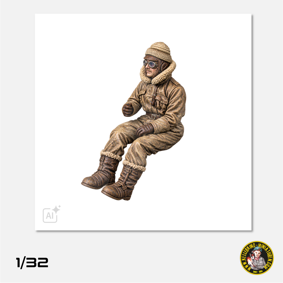 1/32 French pilot in cockpit
