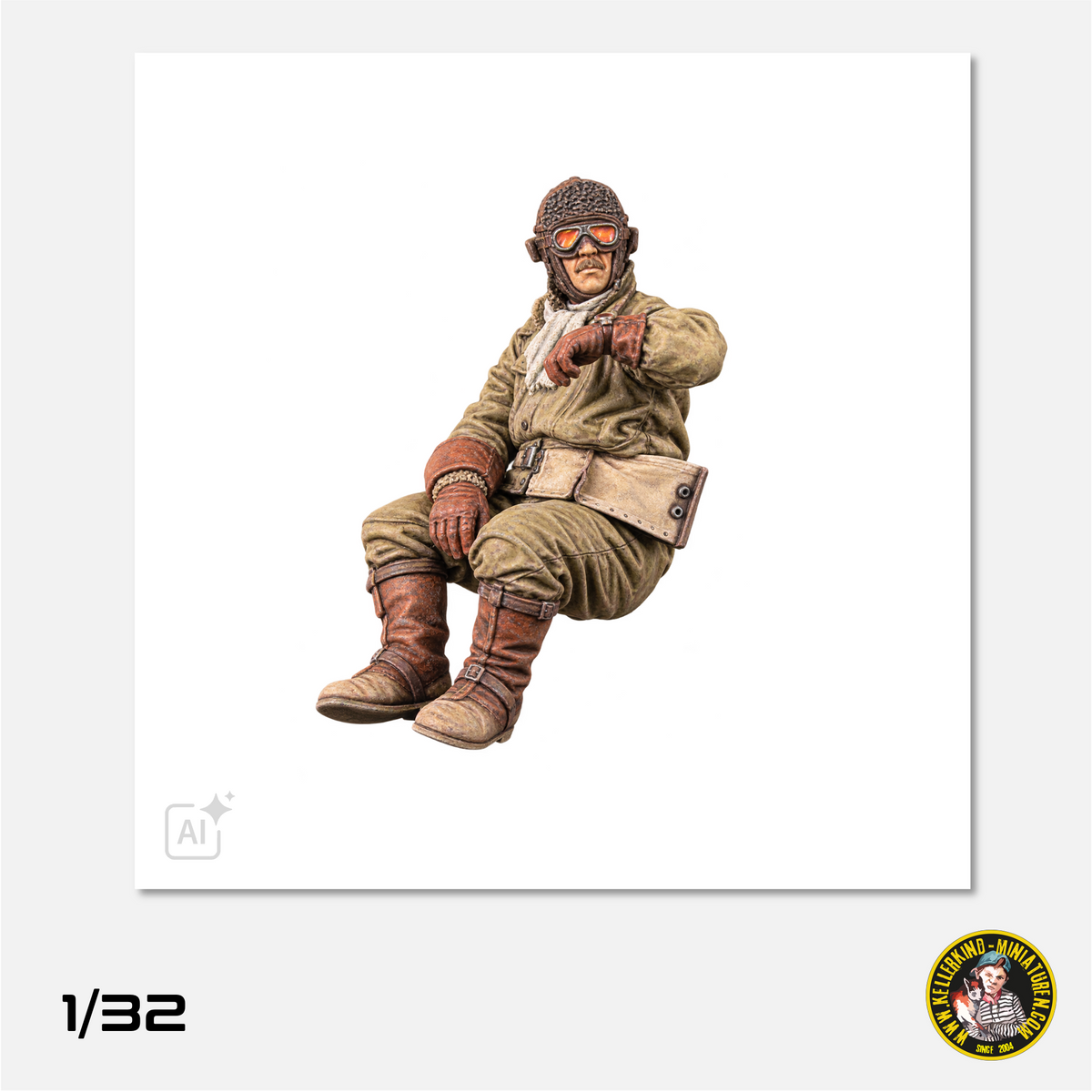 1/32 Camel pilot in cockpit