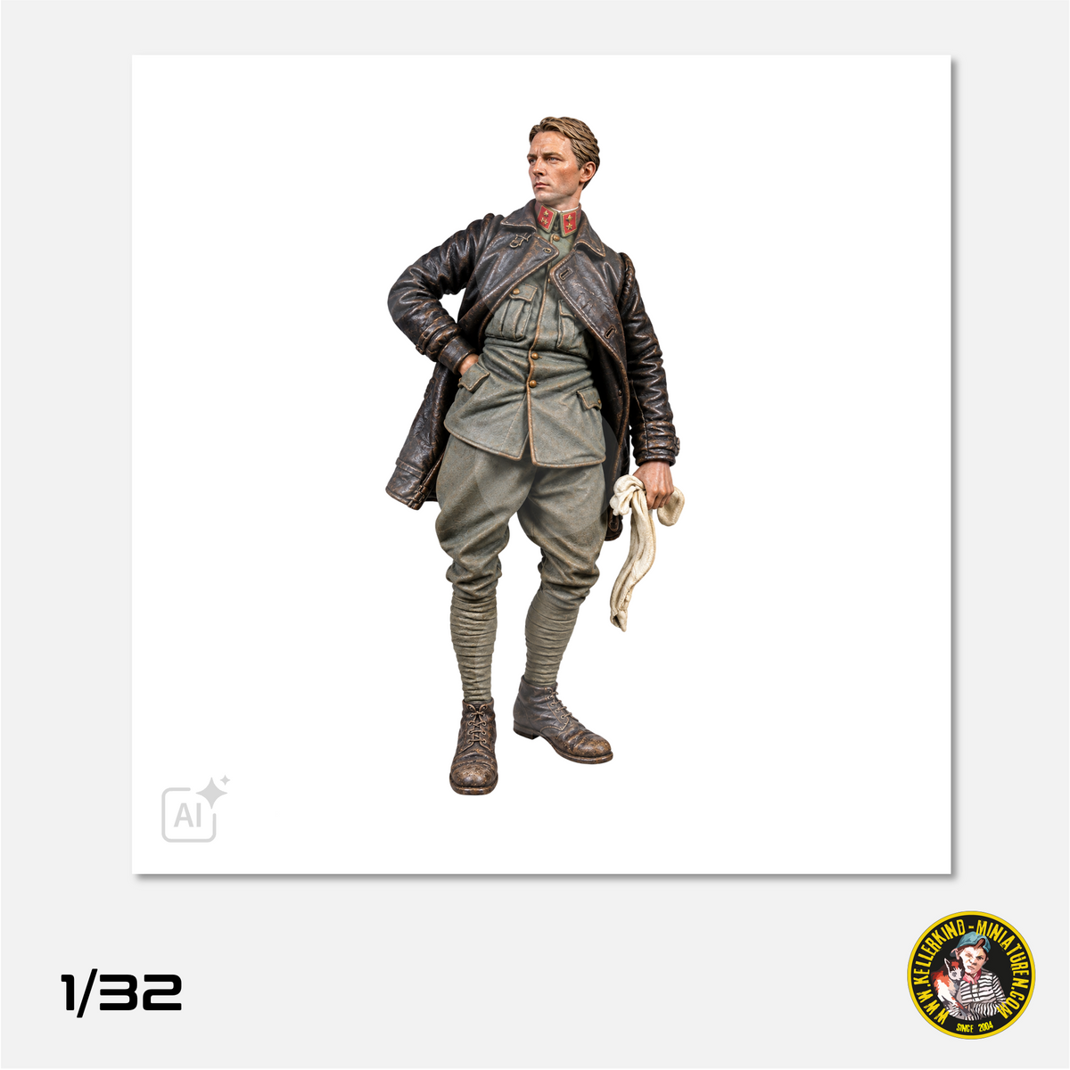 1/32 KuK pilot with leather jacket