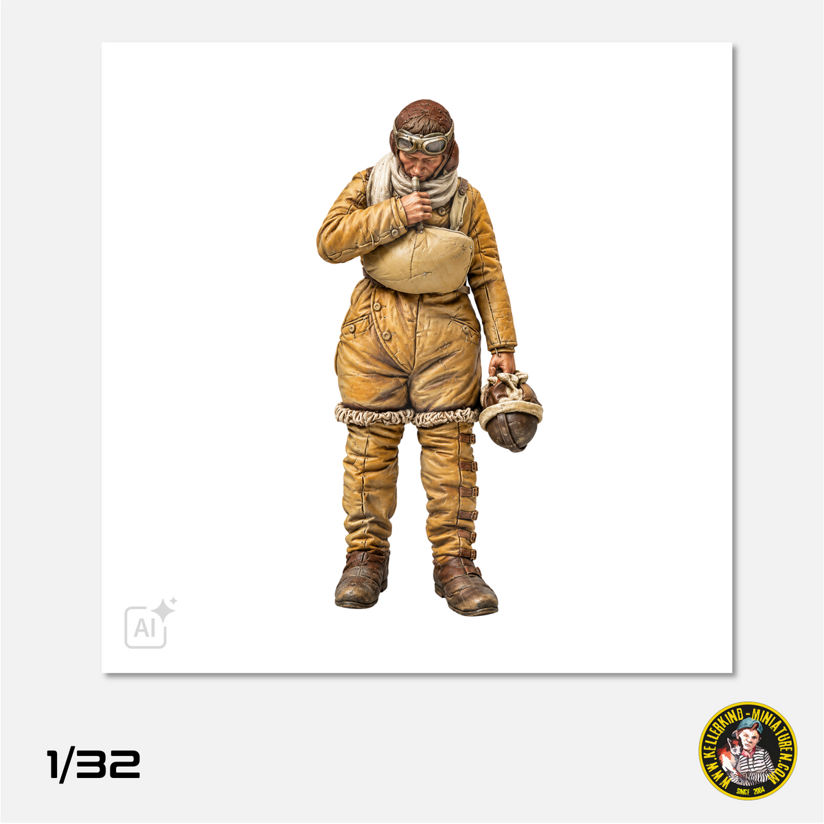 1/32 German Gotha bomber crew member inflating his life jacket