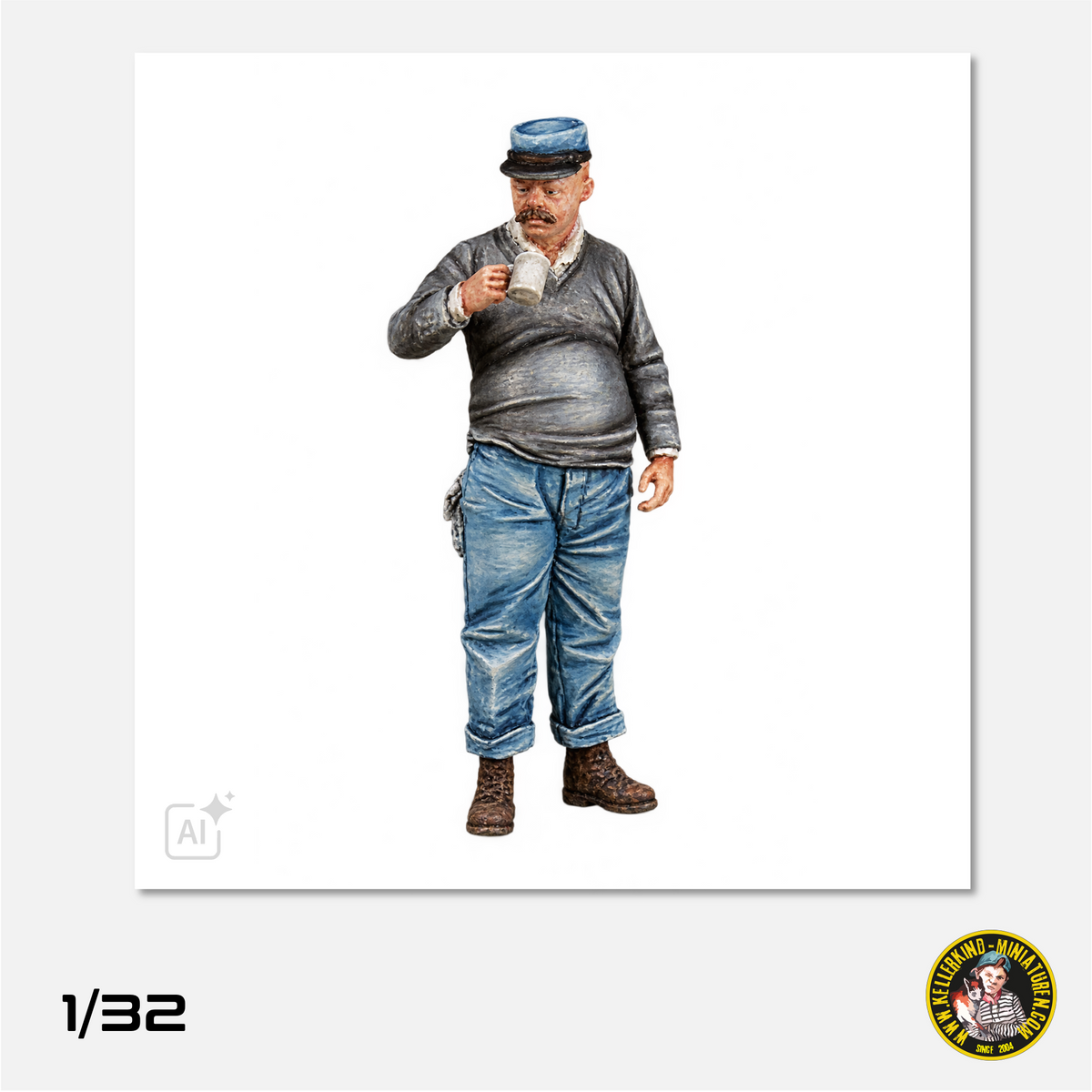 1/32 French mechanic "Cafe au lait"