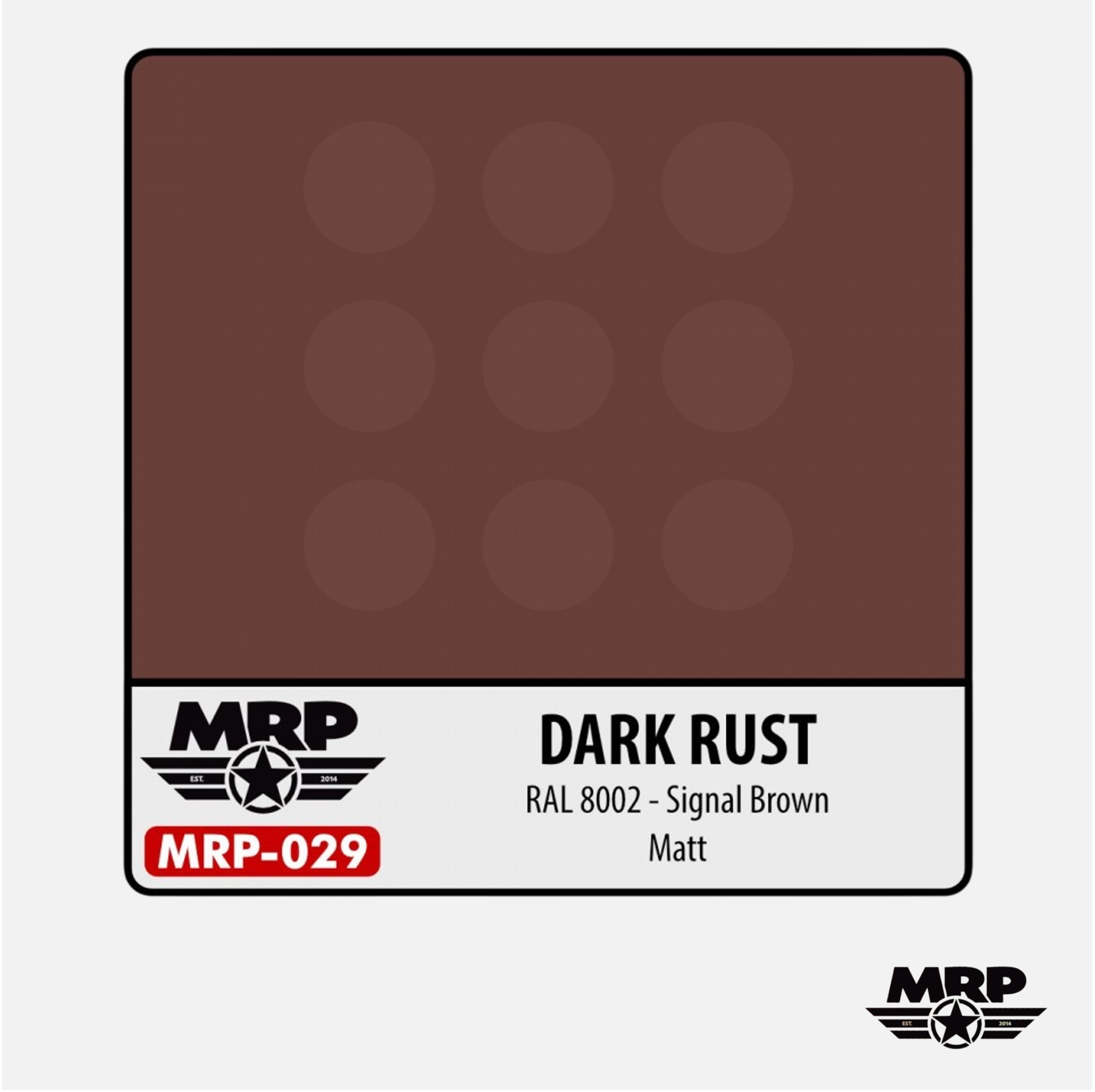 Rust Ral Mr.Paint - MRP-029 Dark Rust - RAL 8002 Signal Brown – Gothaforce