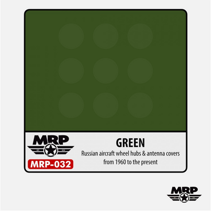 Green - Russian Aircraft Wheel Hubs & Antenna Covers 1960 to present