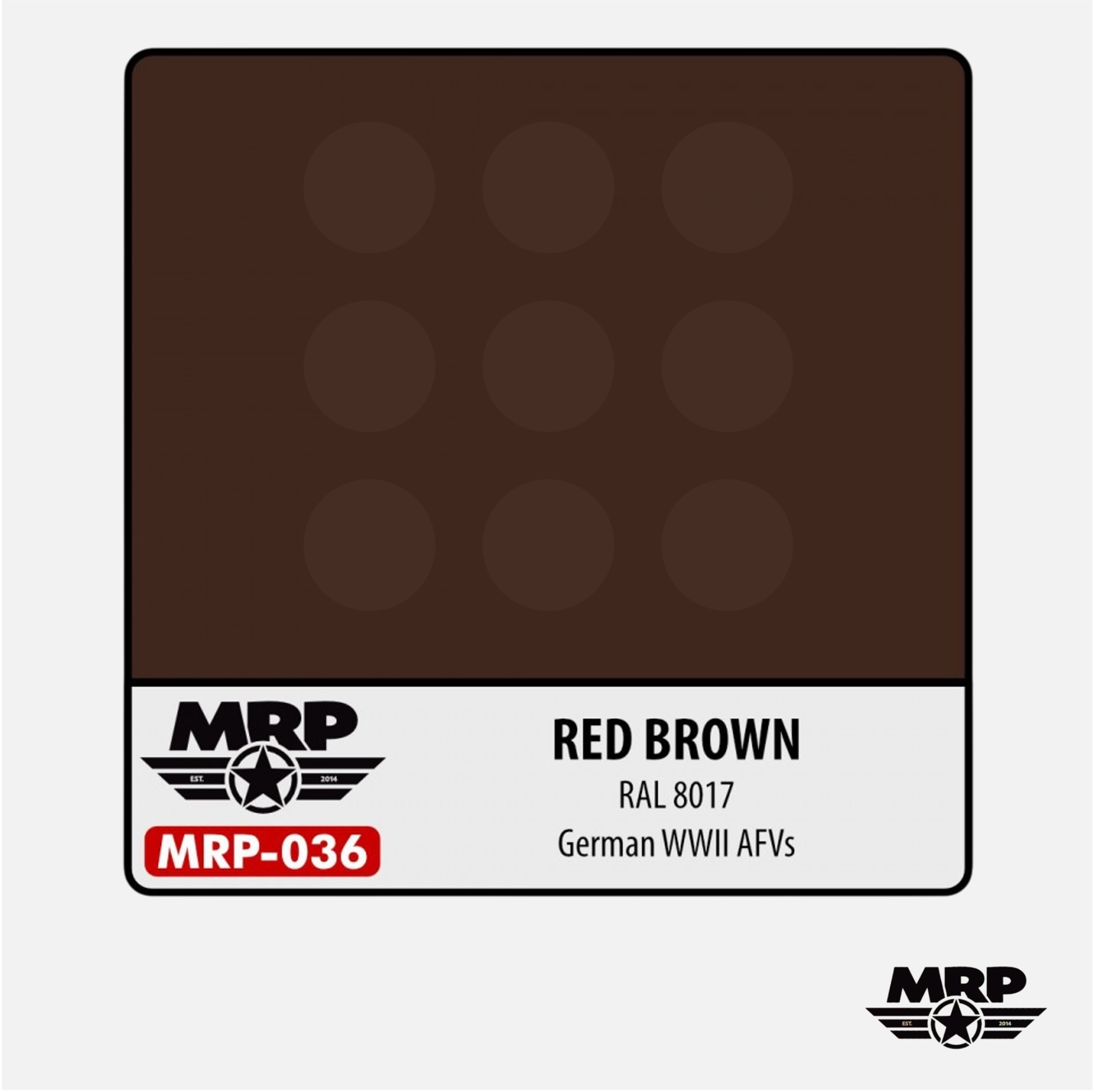 Red Brown - RAL 8017 - German WWII AFV