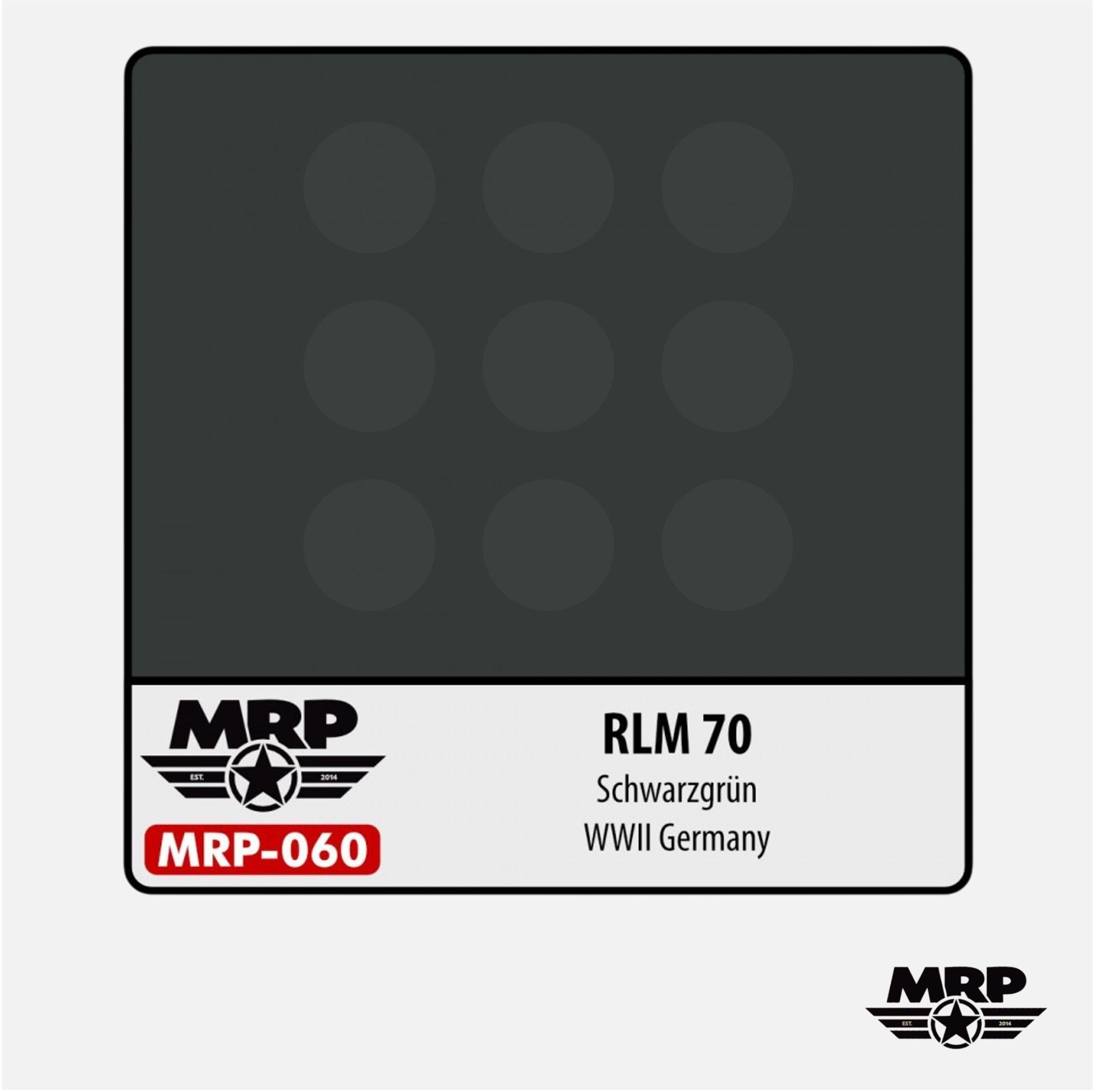 RLM 70 - Schwarzgrün - WWII Germany