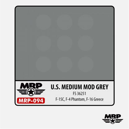 U.S. Medium Mod Grey - FS 36251 - F-15C, F-14 Phantom, F-16 Greece