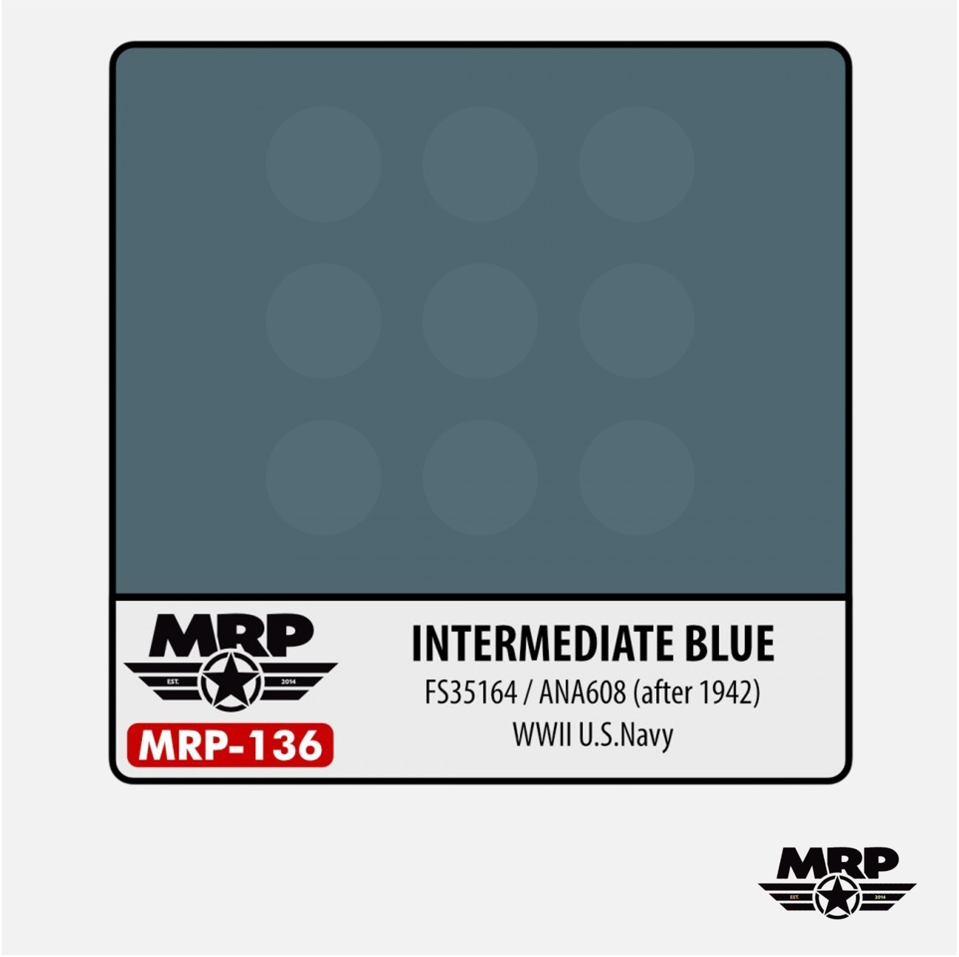 Intermediate Blue - FS 35164 / ANA 608 (after 1942) - WWII U.S. Navy