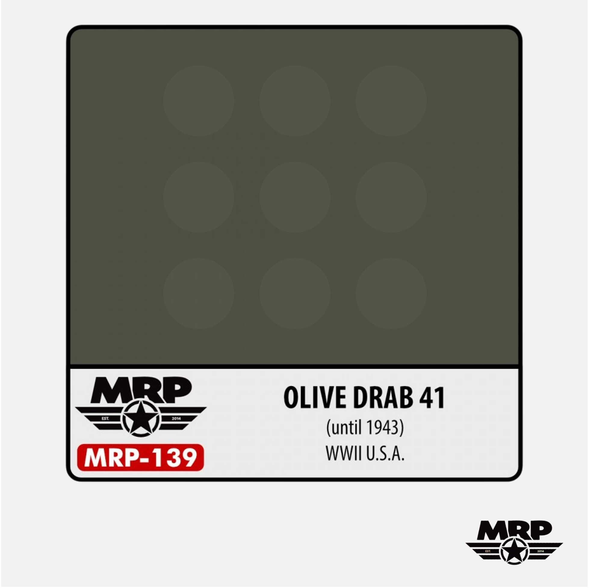 Olive Drab 41 (until 1943) - WWII U.S.A.