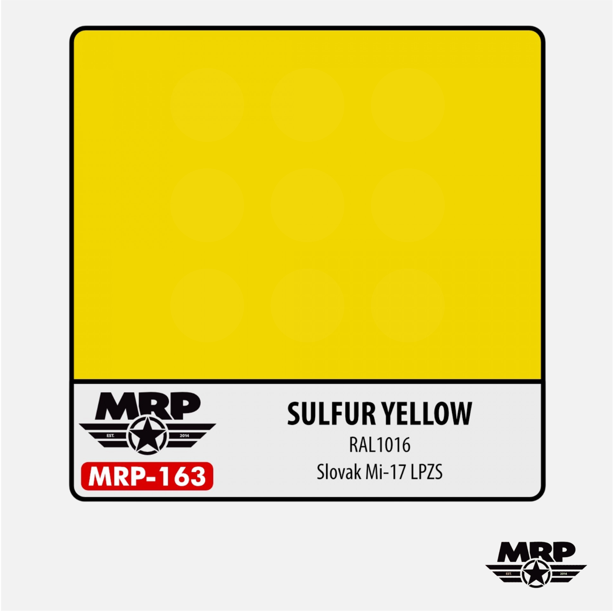 Mr.Paint - Acrylic Lacquer Paint - Sulfur Yellow RAL 1016 Slovak Mi-17 LZPS - MRP-163 - Gothaforce