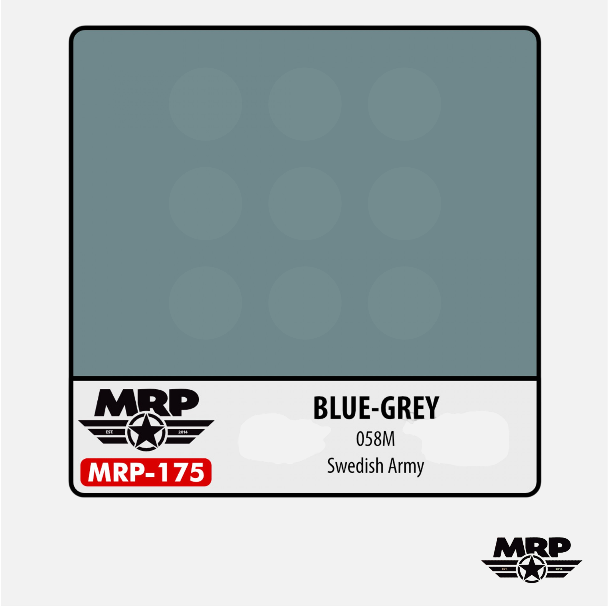 Mr.Paint - Acrylic Lacquer Paint - Blue-Grey 058M Swedish Army - MRP-175 - Gothaforce