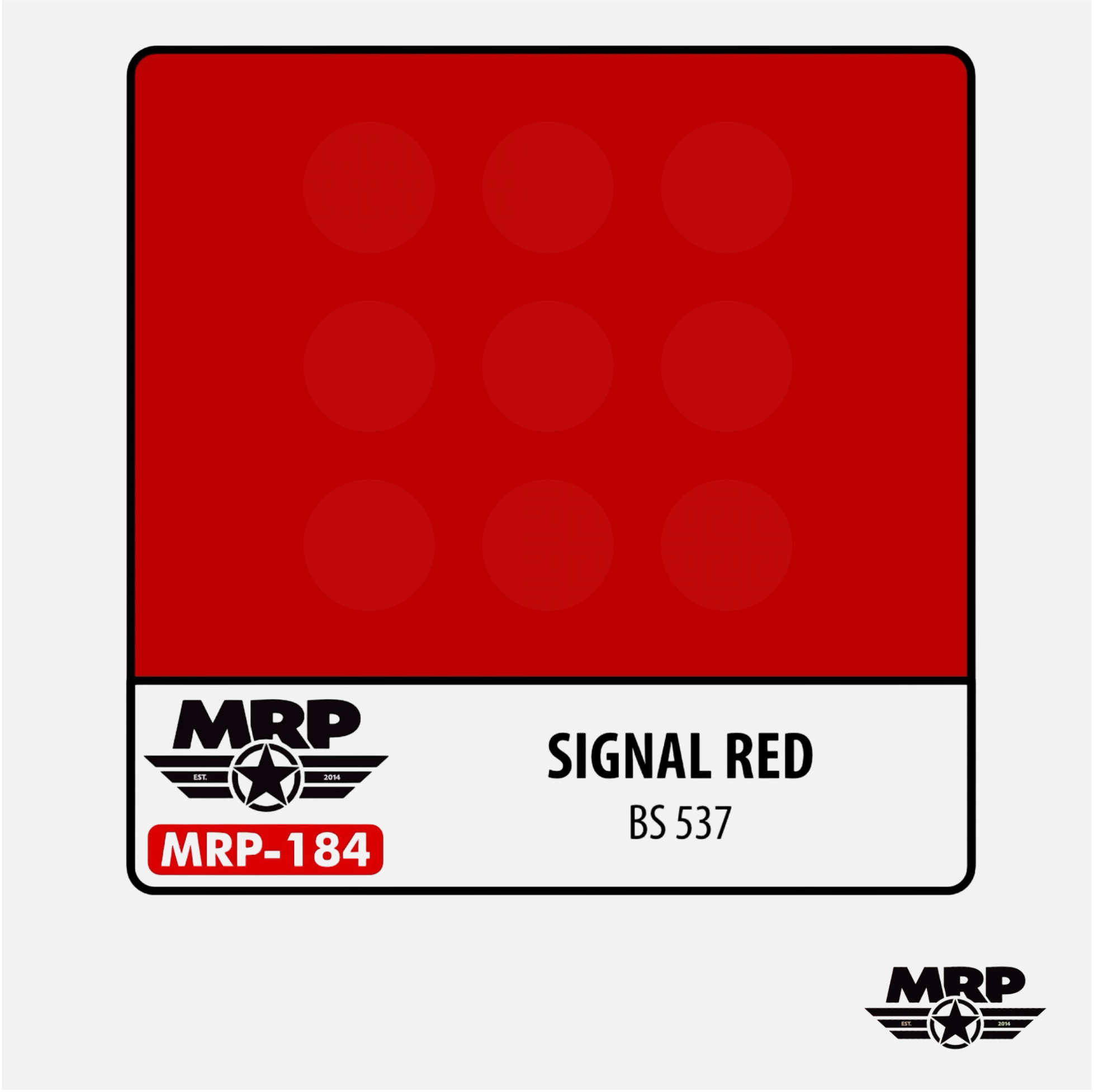 Mr.Paint - Acrylic Lacquer Paint - Signal Red BS 537 - MRP-184 - Gothaforce