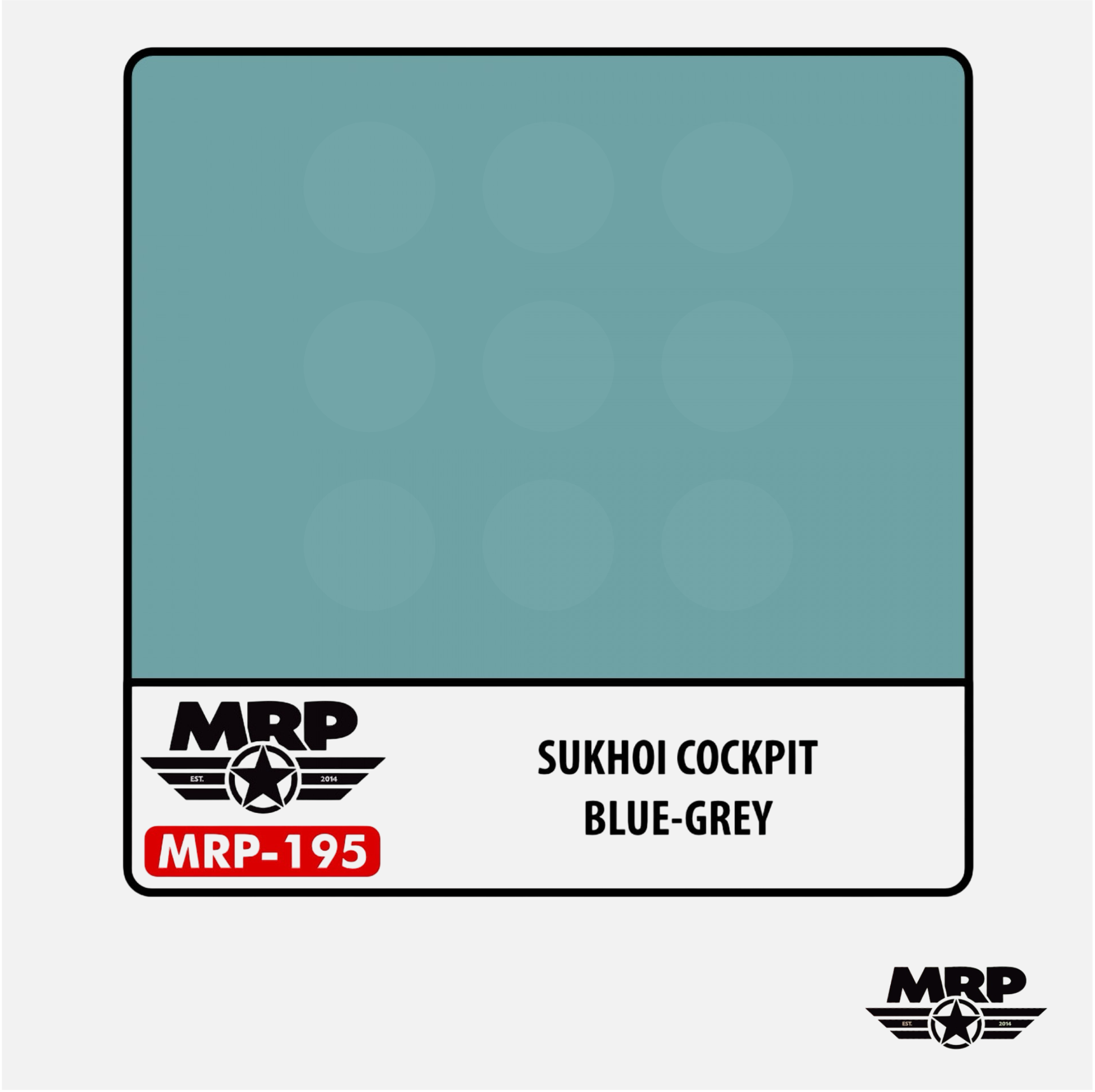 Mr.Paint - Acrylic Lacquer Paint - Sukhoi Cockpit Blue-Grey - MRP-195 - Gothaforce
