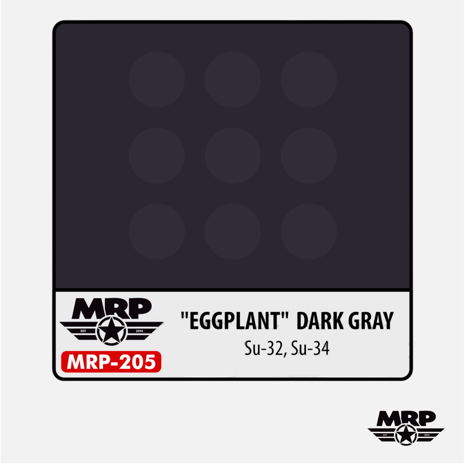 Mr.Paint - Acrylic Lacquer Paint - Eggplant Dark Gray Su-32, Su-34 - MRP-205 - Gothaforce