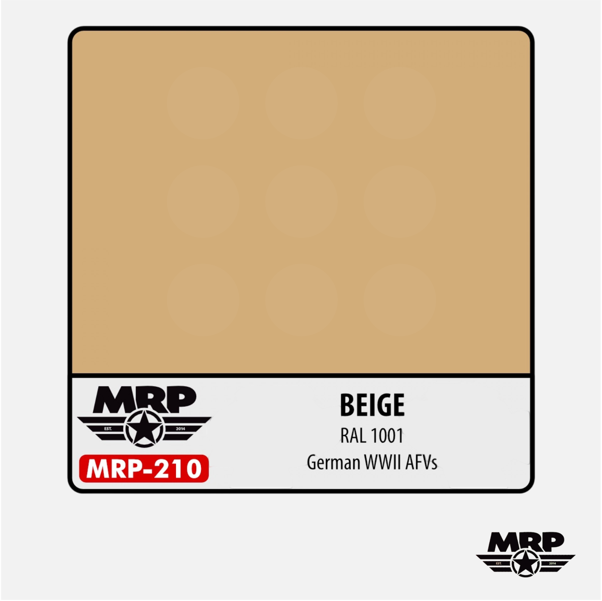 Mr.Paint - Acrylic Lacquer Paint - Beige RAL 1001 German WWII AFVs - MRP-210 - Gothaforce