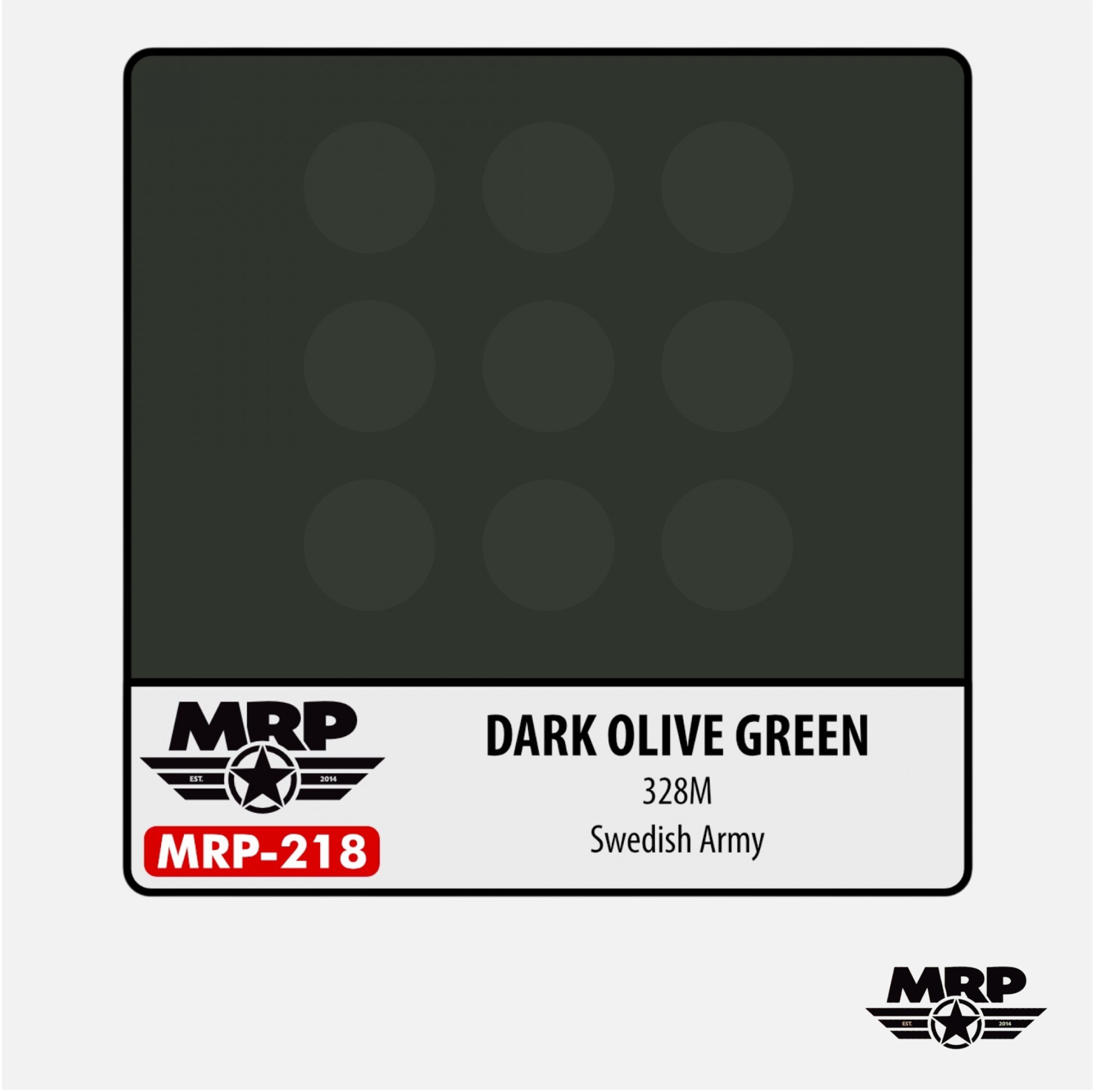 Mr.Paint - Acrylic Lacquer Paint - Dark Olive Green 328M Swedish Army - MRP-218 - Gothaforce