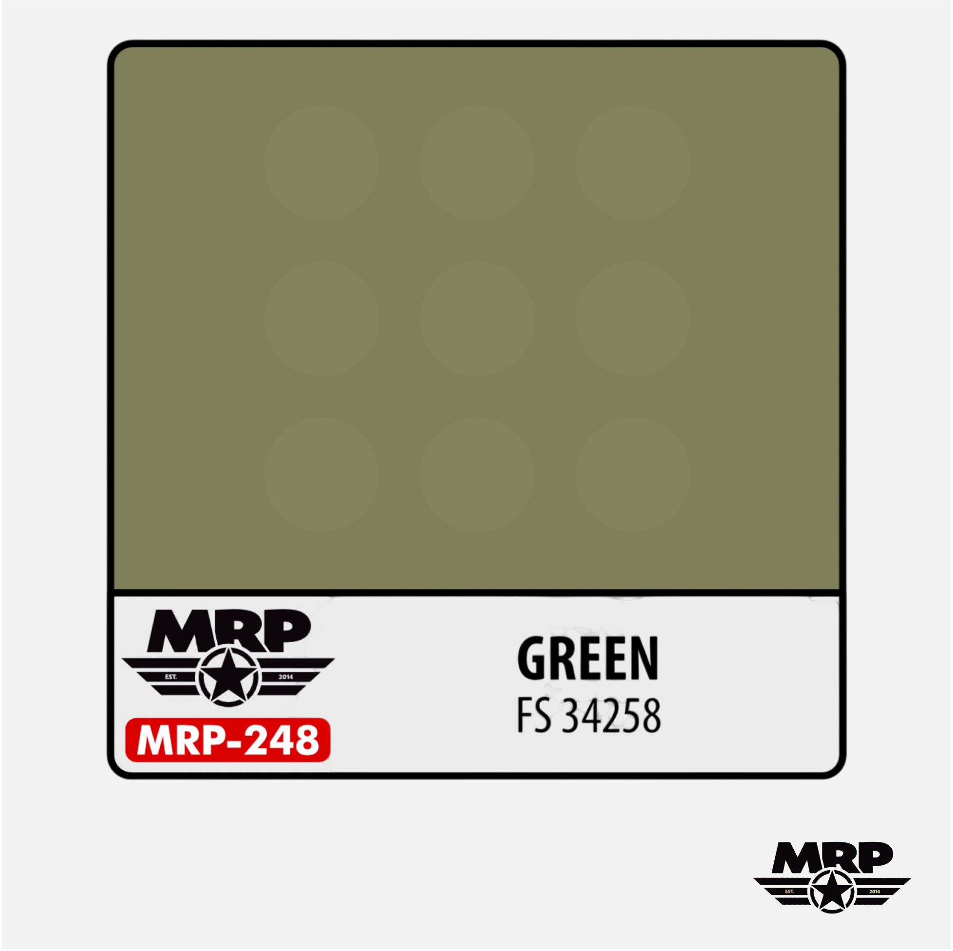Mr.Paint - Acrylic Lacquer Paint - Green FS 34258 - MRP-248 - Gothaforce