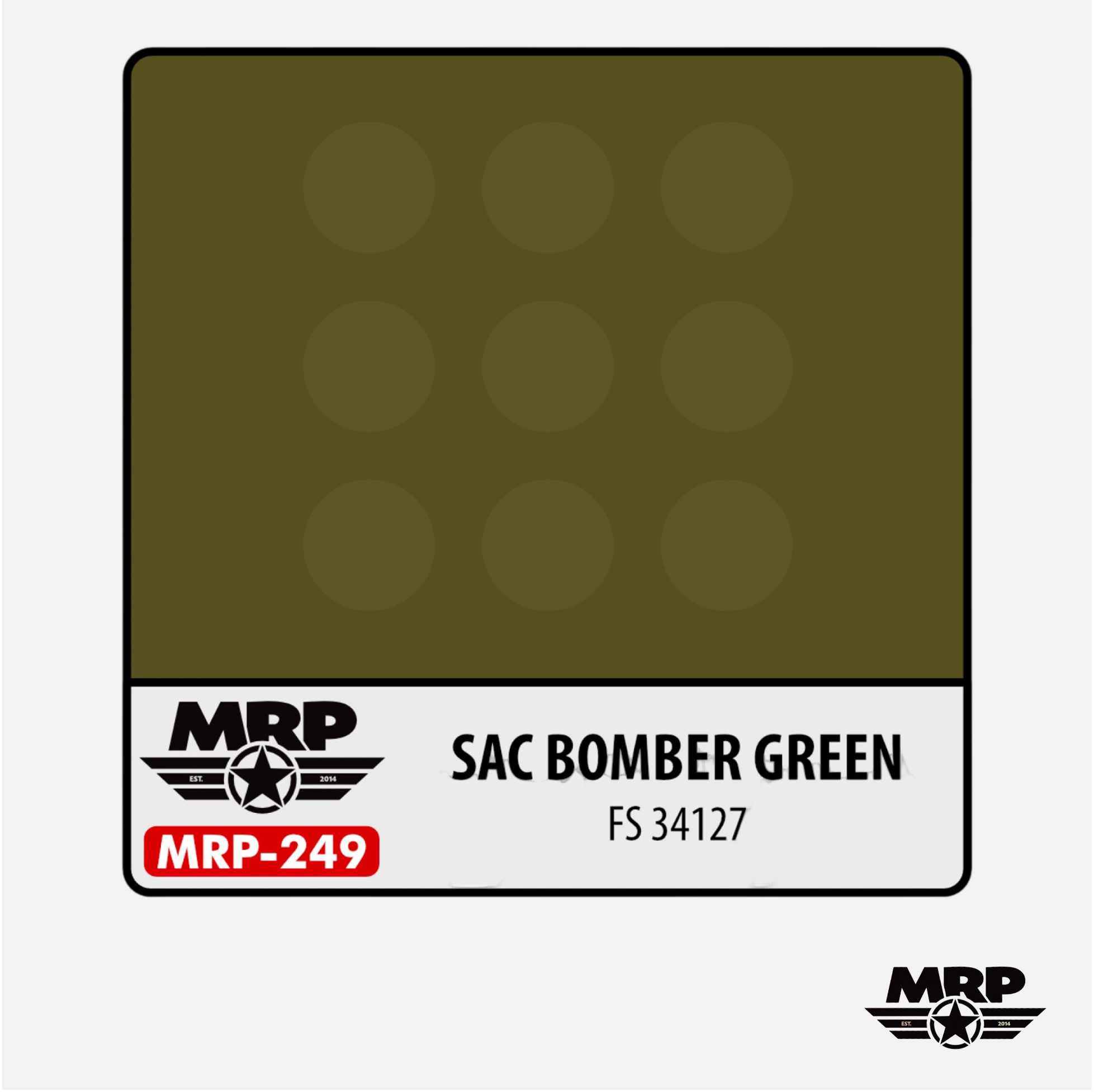Mr.Paint - Acrylic Lacquer Paint - SAC Bomber Green FS 34127 - MRP-249 - Gothaforce