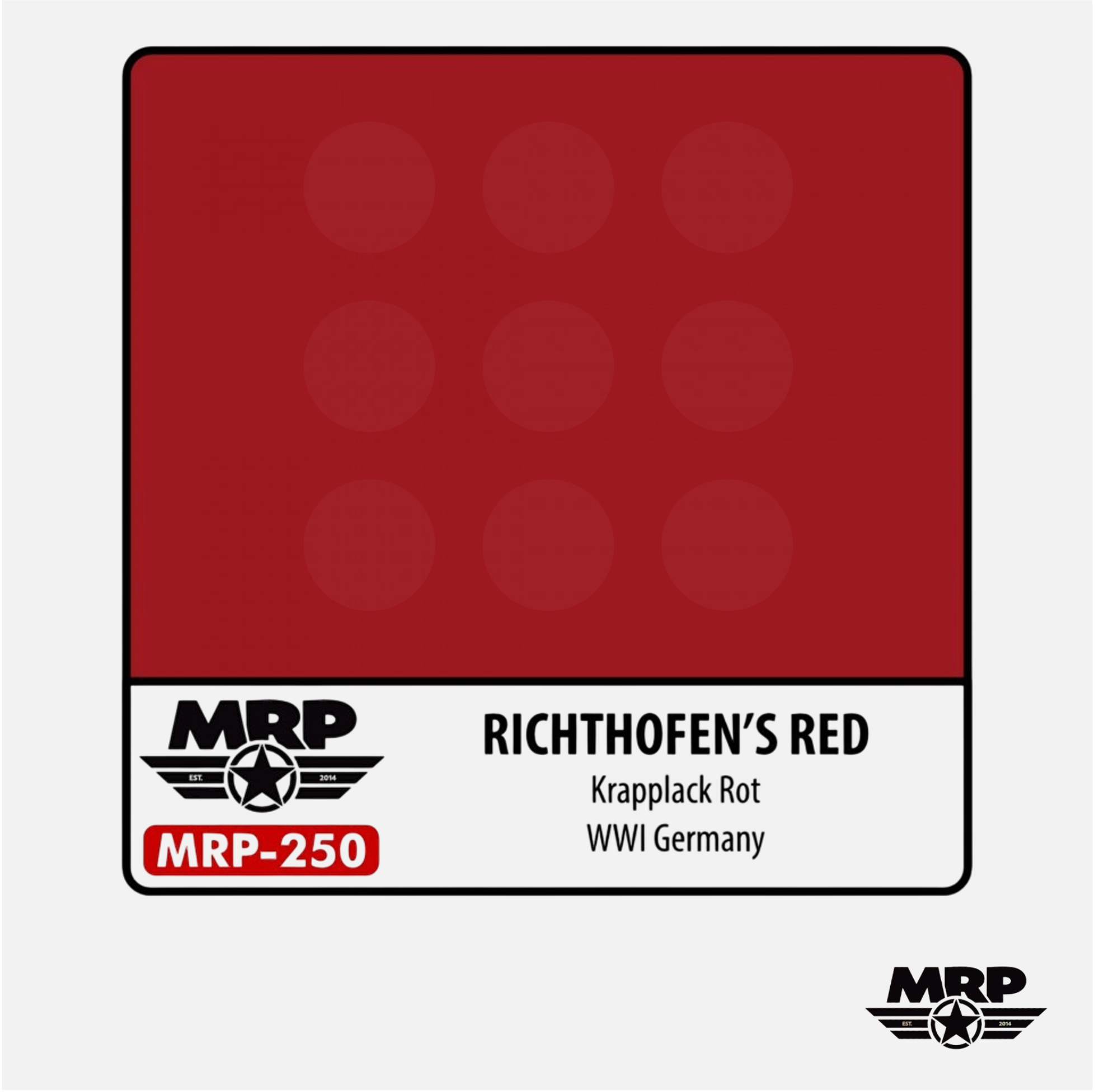 Richthofen's Red - Krapplack Rot - WWI Germany