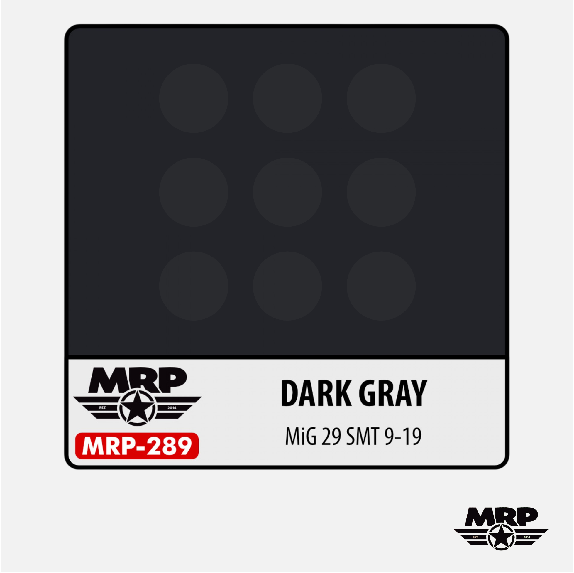 Mr.Paint - Acrylic Lacquer Paint - Dark Gray MiG-29 SMT 9-19 - MRP-289 - Gothaforce