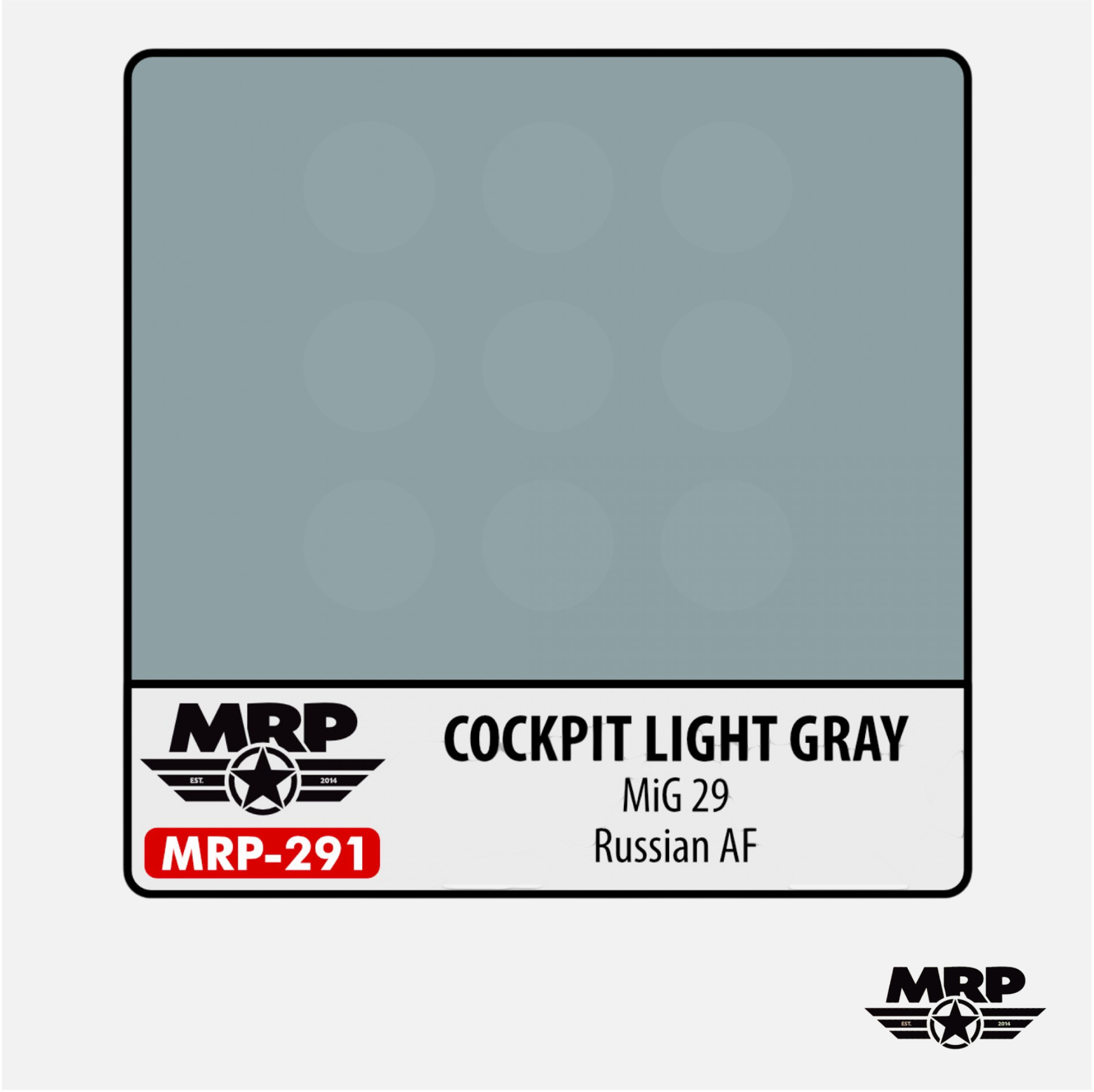Mr.Paint - Acrylic Lacquer Paint - Cockpit Light Gray MiG-29 Russian AF - MRP-291 - Gothaforce