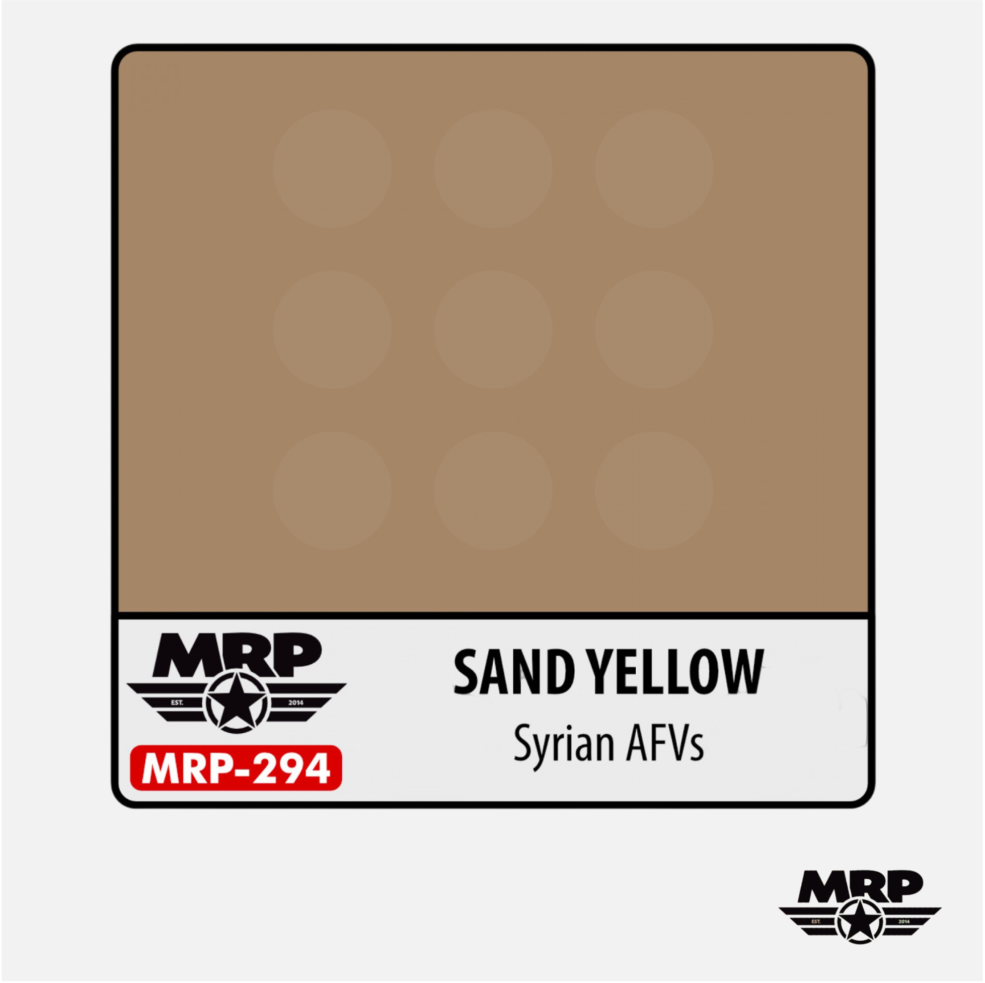Mr.Paint - Acrylic Lacquer Paint - Sand Yellow Syrian AFVs - MRP-294 - Gothaforce