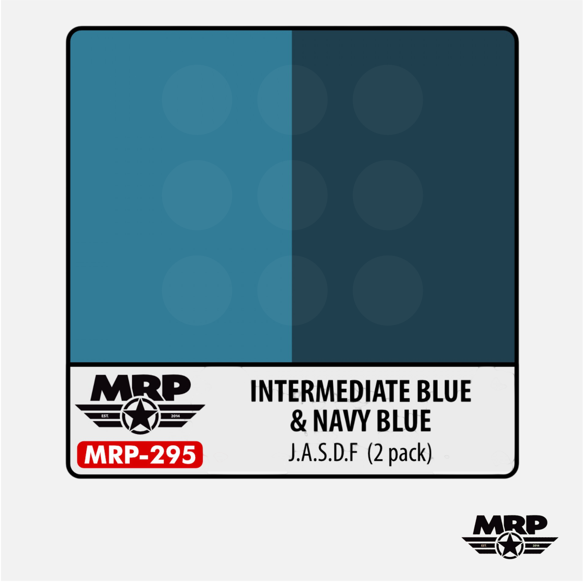 Mr.Paint - Acrylic Lacquer Paint - Intermediate Blue & Navy Blue J.A.S.D.F. (2 pack) - MRP-295 - Gothaforce