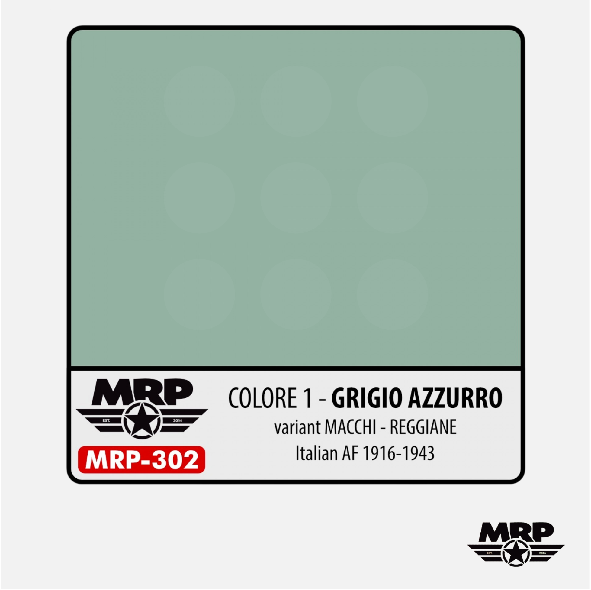 Mr.Paint - Acrylic Lacquer Paint - Colore 1 – Grigio Azzurro – variant Macchi-Reggiane (Italian AF 1916-43) - MRP-302 - Gothaforce