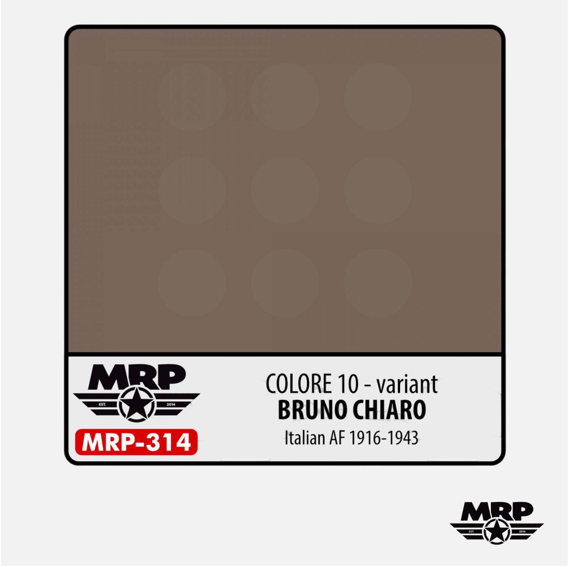 Mr.Paint - Acrylic Lacquer Paint - Colore 10 – variant Bruno Chiaro (Italian AF 1916-43) - MRP-314 - Gothaforce